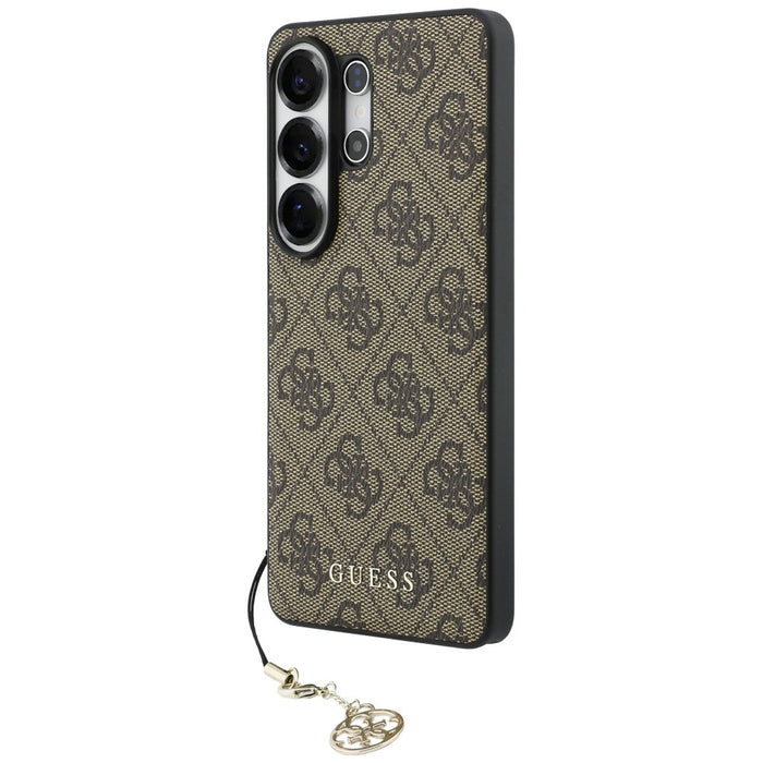 Калъф Guess 4G Classic Logo Charm MagSafe за Samsung Galaxy S26 Ultra - кафяв