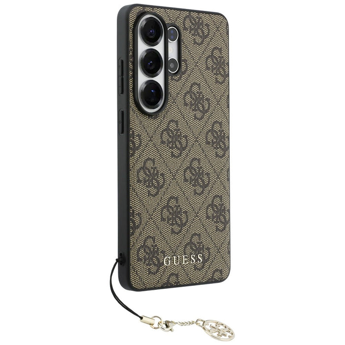 Калъф Guess 4G Classic Logo Charm MagSafe за Samsung Galaxy S26 Ultra - кафяв