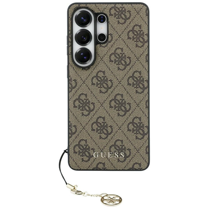 Калъф Guess 4G Classic Logo Charm MagSafe за Samsung Galaxy S26 Ultra - кафяв