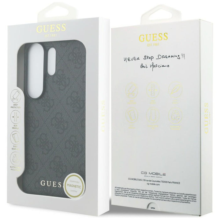 Калъф Guess 4G Classic Logo Charm MagSafe за Samsung Galaxy S26 Ultra - черен