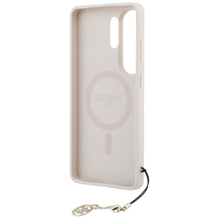 Калъф Guess 4G Classic Logo Charm MagSafe за Samsung Galaxy S26 Ultra - розов