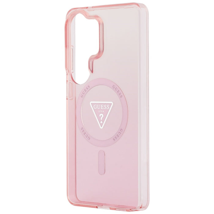 Калъф Guess IML Gradient Triangle MagSafe за Samsung Galaxy S26 Ultra - розов