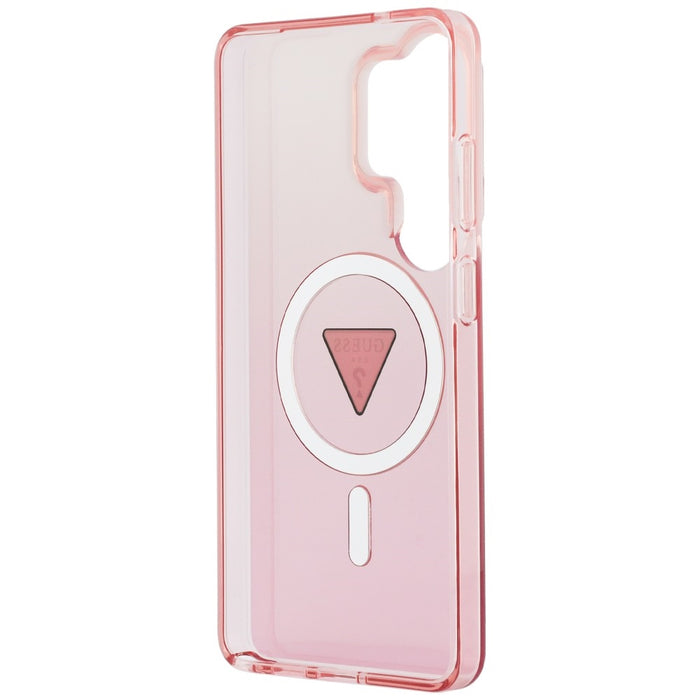 Калъф Guess IML Gradient Triangle MagSafe за Samsung Galaxy S26 Ultra - розов