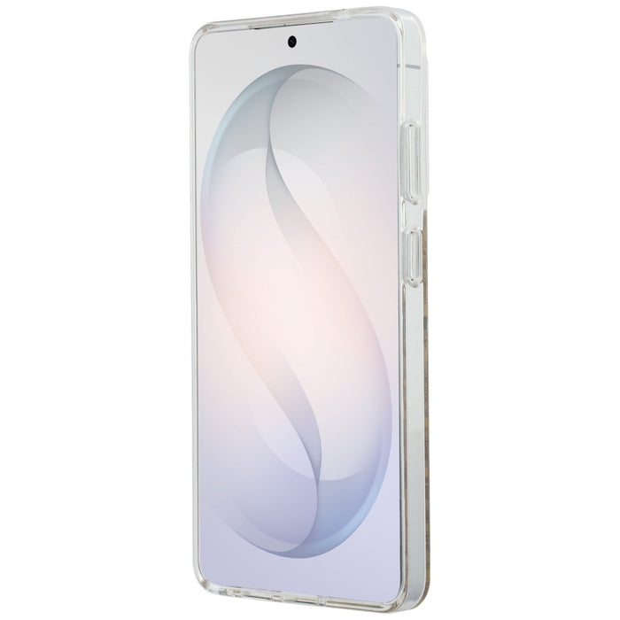 Калъф Guess IML Leopard Print Triangle MagSafe за Samsung Galaxy S26 Ultra - кафяв
