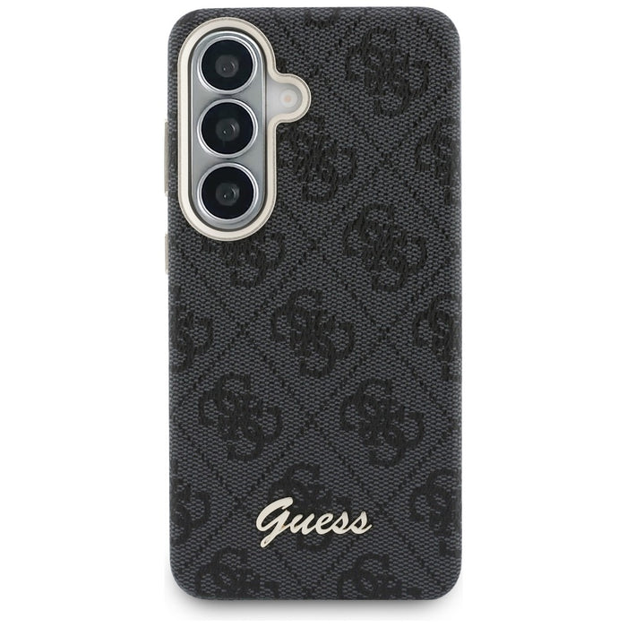 Калъф Guess 4G Script MagSafe за Samsung Galaxy S26 - черен
