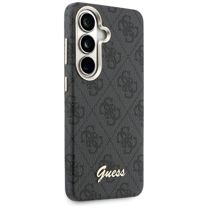Калъф Guess 4G Script MagSafe за Samsung Galaxy S26 - черен