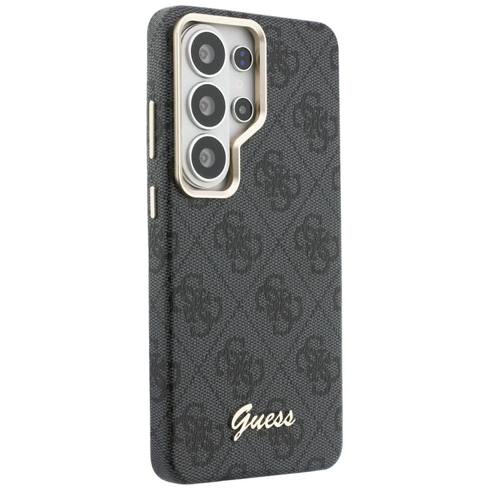 Калъф Guess 4G Script MagSafe за Samsung Galaxy S26 Ultra - черен