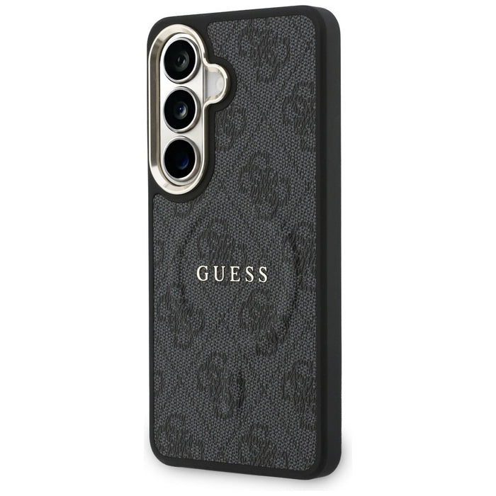 Калъф Guess 4G Embossed Ring MagSafe за Samsung Galaxy S26 - черен
