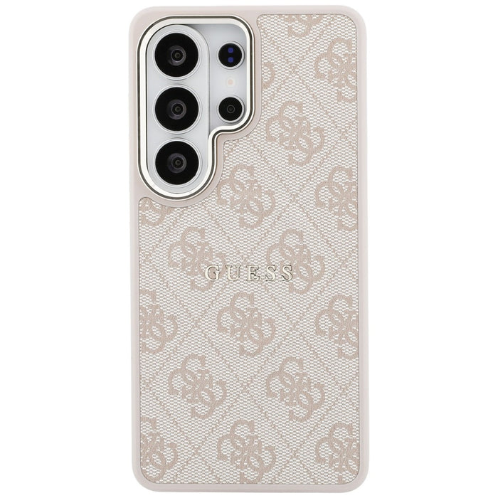 Калъф Guess 4G Embossed Ring MagSafe за Samsung Galaxy S26 Ultra - розов