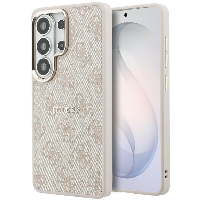 Калъф Guess 4G Embossed Ring MagSafe за Samsung Galaxy S26 Ultra - розов