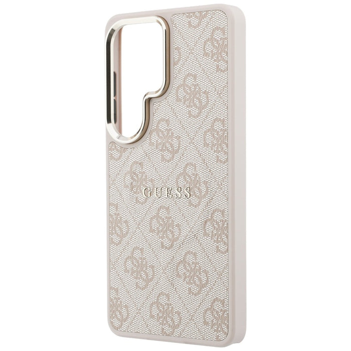 Калъф Guess 4G Embossed Ring MagSafe за Samsung Galaxy S26 Ultra - розов