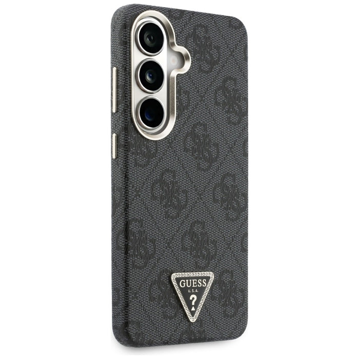 Калъф Guess 4G с триъгълно лого MagSafe за Samsung Galaxy S26 - черен