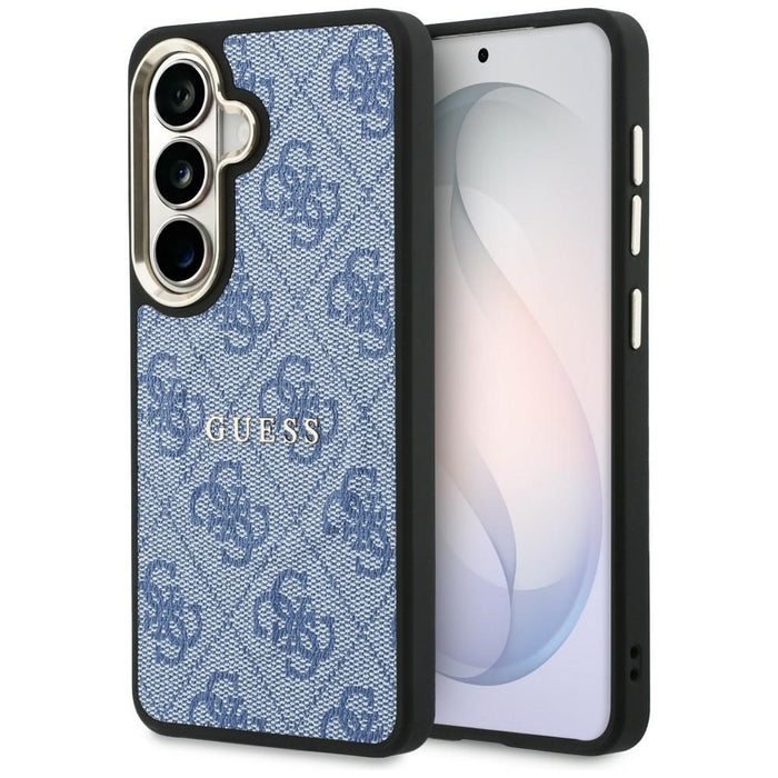 Калъф Guess 4G Embossed Ring MagSafe за Samsung Galaxy S26 - син
