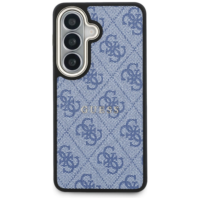 Калъф Guess 4G Embossed Ring MagSafe за Samsung Galaxy S26 - син