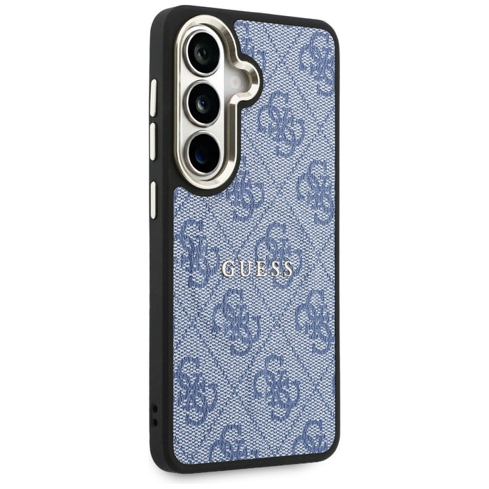 Калъф Guess 4G Embossed Ring MagSafe за Samsung Galaxy S26 - син