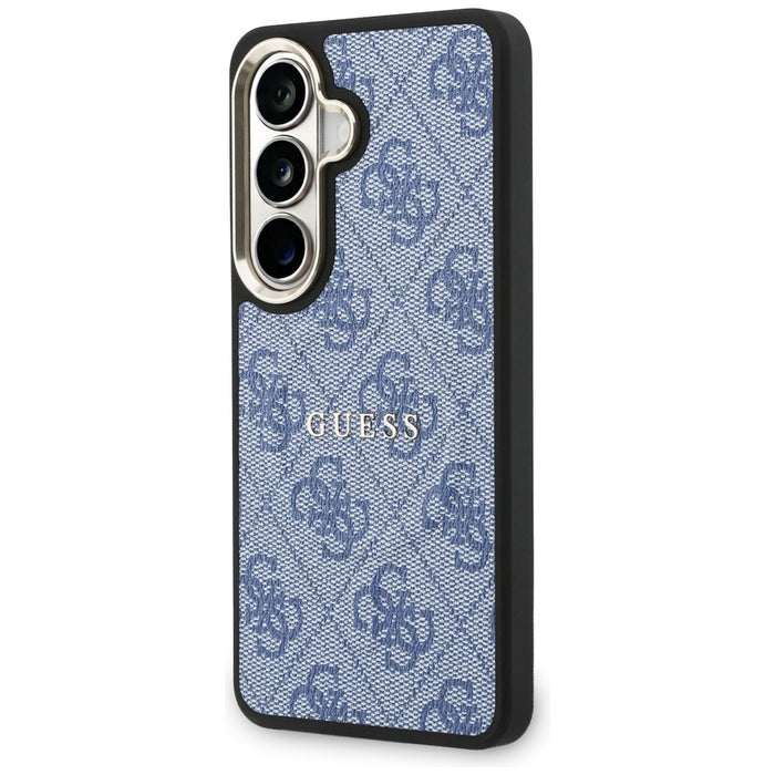 Калъф Guess 4G Embossed Ring MagSafe за Samsung Galaxy S26 - син