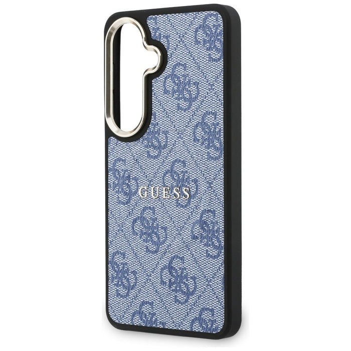 Калъф Guess 4G Embossed Ring MagSafe за Samsung Galaxy S26 - син
