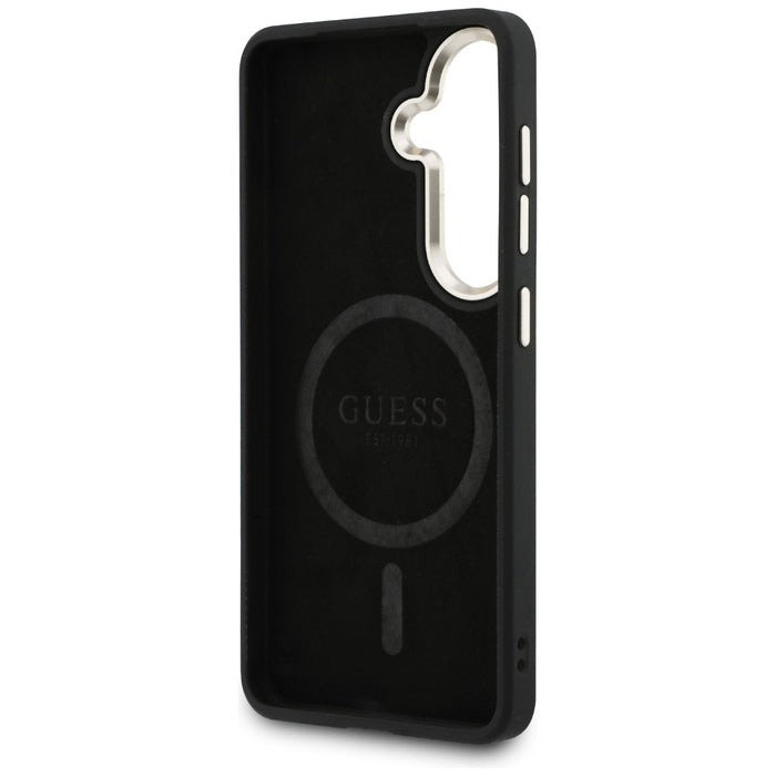 Калъф Guess 4G Embossed Ring MagSafe за Samsung Galaxy S26 Plus - кафяв