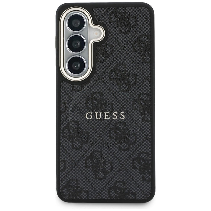 Калъф Guess 4G Embossed Ring MagSafe за Samsung Galaxy S26+ - черен