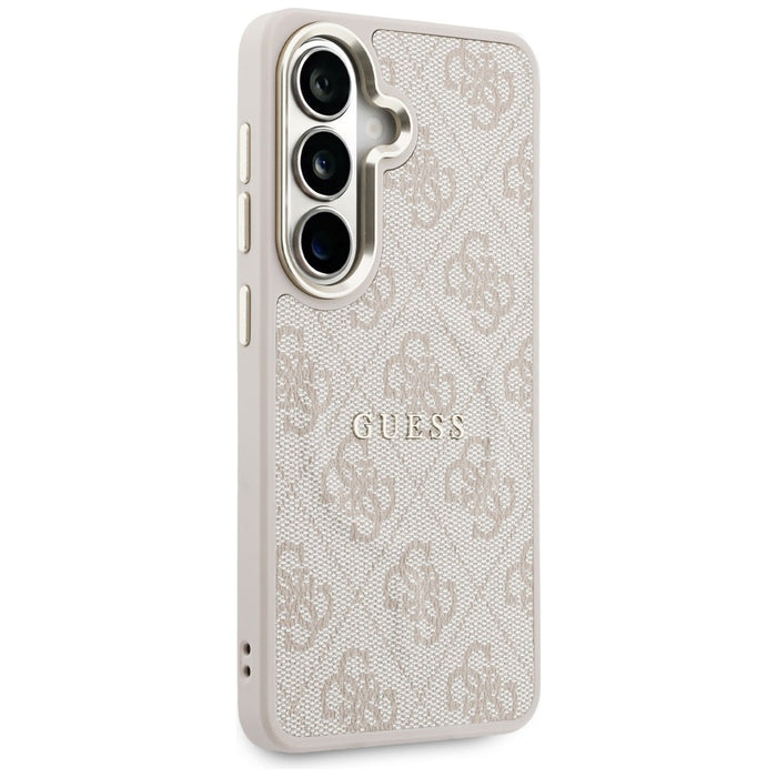 Калъф Guess 4G Embossed Ring MagSafe за Samsung Galaxy S26+ - розов