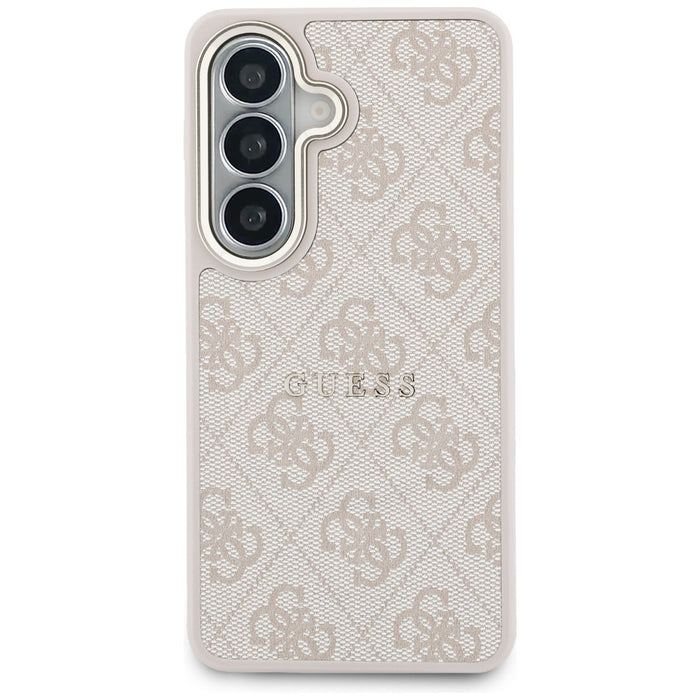 Калъф Guess 4G Embossed Ring MagSafe за Samsung Galaxy S26+ - розов