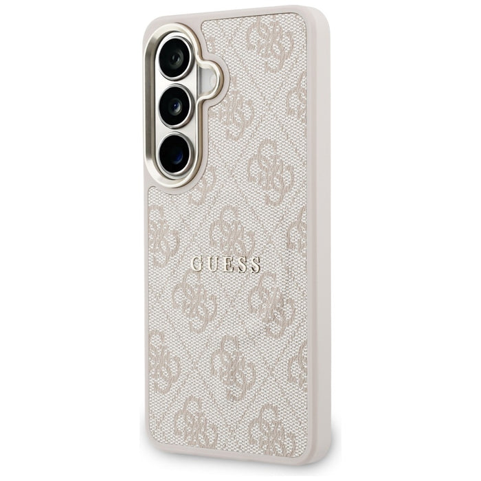 Калъф Guess 4G Embossed Ring MagSafe за Samsung Galaxy S26+ - розов