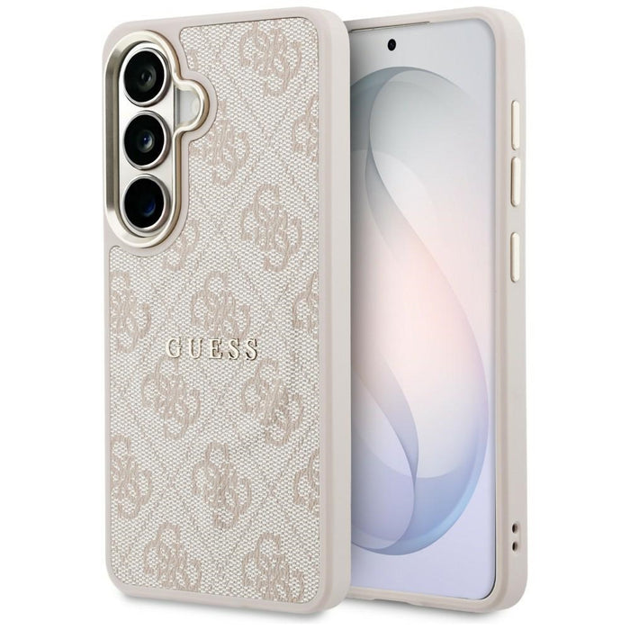 Калъф Guess 4G Embossed Ring MagSafe за Samsung Galaxy S26+ - розов