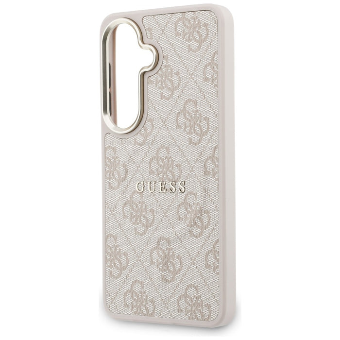 Калъф Guess 4G Embossed Ring MagSafe за Samsung Galaxy S26+ - розов