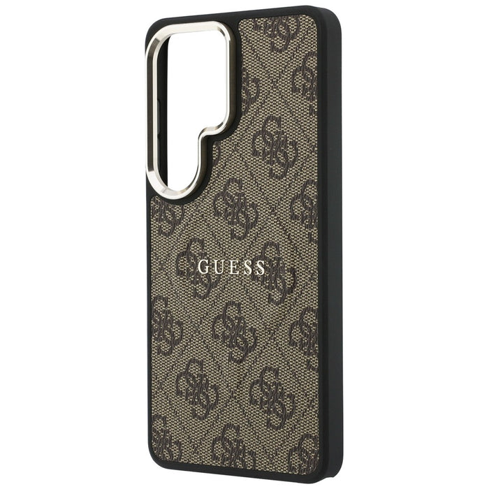 Калъф Guess 4G Embossed Ring MagSafe за Samsung Galaxy S26 Ultra - кафяв