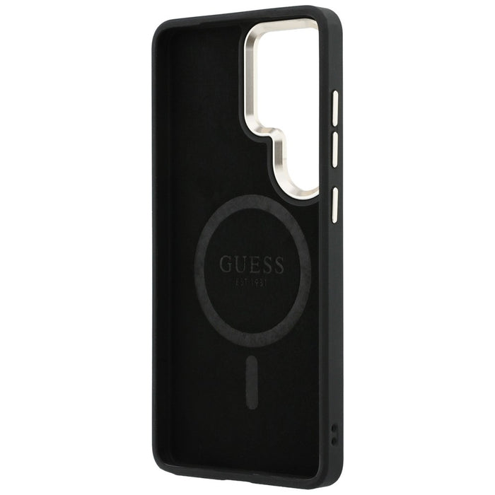 Калъф Guess 4G Embossed Ring MagSafe за Samsung Galaxy S26 Ultra - кафяв