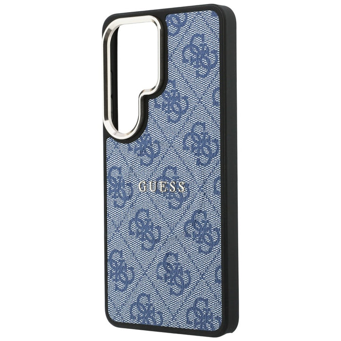 Калъф Guess 4G Embossed Ring MagSafe за Samsung Galaxy S26 Ultra - син
