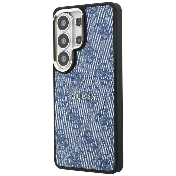 Калъф Guess 4G Embossed Ring MagSafe за Samsung Galaxy S26 Ultra - син
