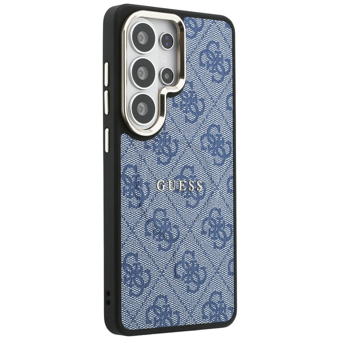 Калъф Guess 4G Embossed Ring MagSafe за Samsung Galaxy S26 Ultra - син