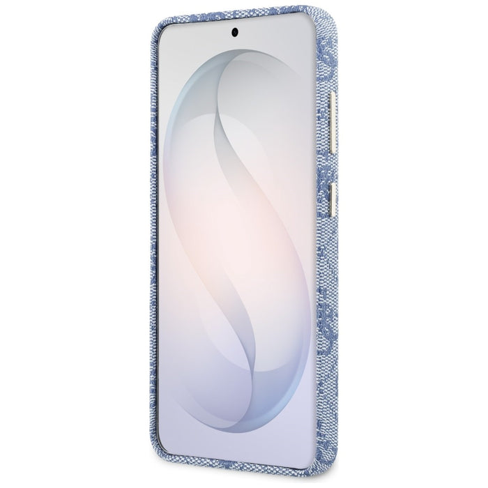 Калъф Guess 4G Script MagSafe за Samsung Galaxy S26 - син