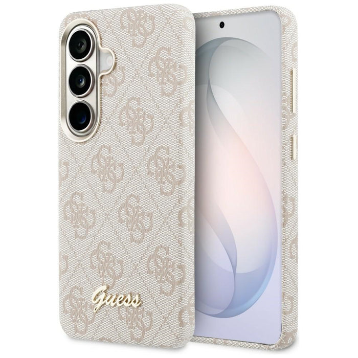 Калъф Guess 4G Script MagSafe за Samsung Galaxy S26 - розов
