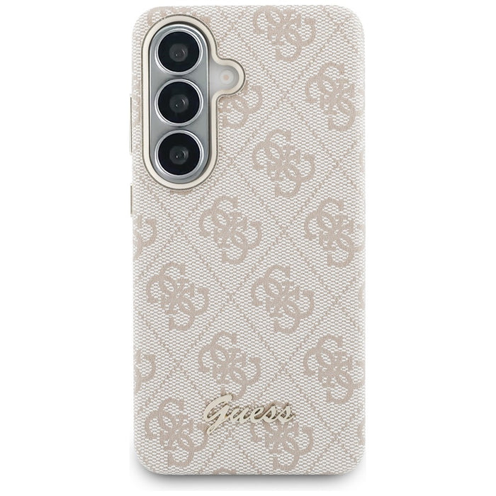 Калъф Guess 4G Script MagSafe за Samsung Galaxy S26 - розов