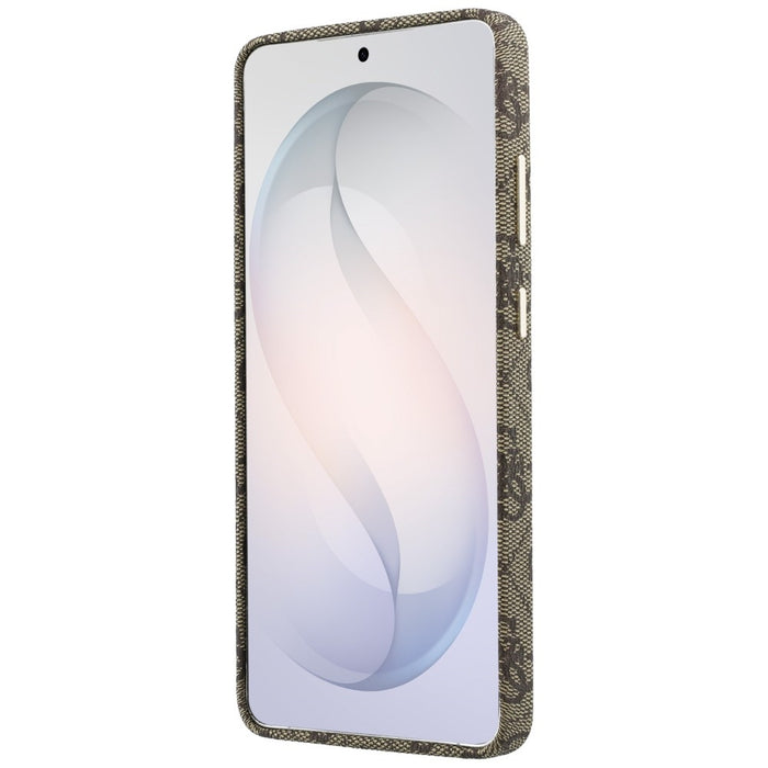 Калъф Guess 4G Script MagSafe за Samsung Galaxy S26 Ultra - кафяв