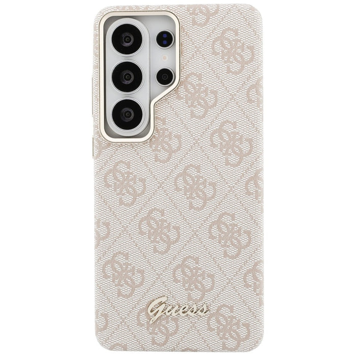 Калъф Guess 4G Script MagSafe за Samsung Galaxy S26 Ultra - розов
