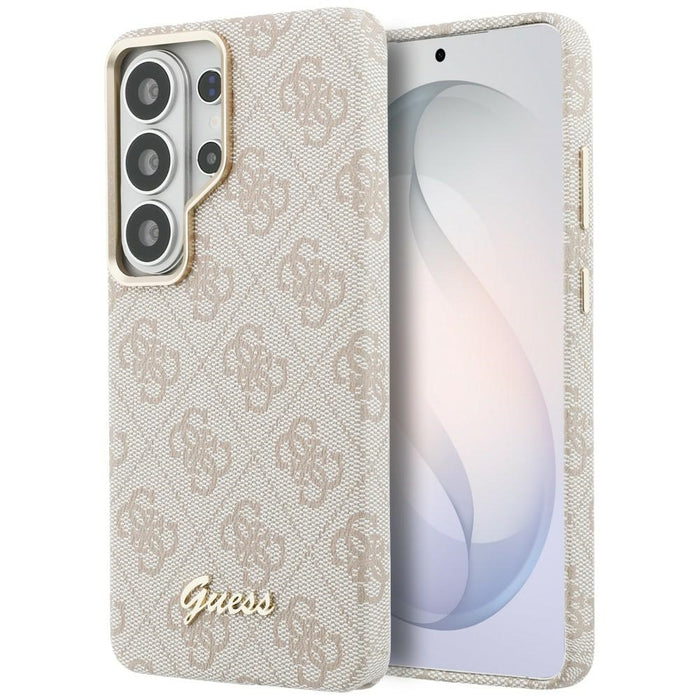 Калъф Guess 4G Script MagSafe за Samsung Galaxy S26 Ultra - розов