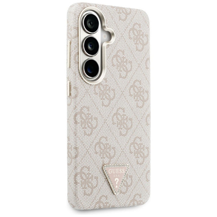Калъф Guess 4G Triangle Logo MagSafe за Samsung Galaxy S26 - розов
