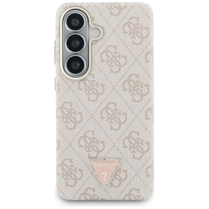Калъф Guess 4G Triangle Logo MagSafe за Samsung Galaxy S26 - розов
