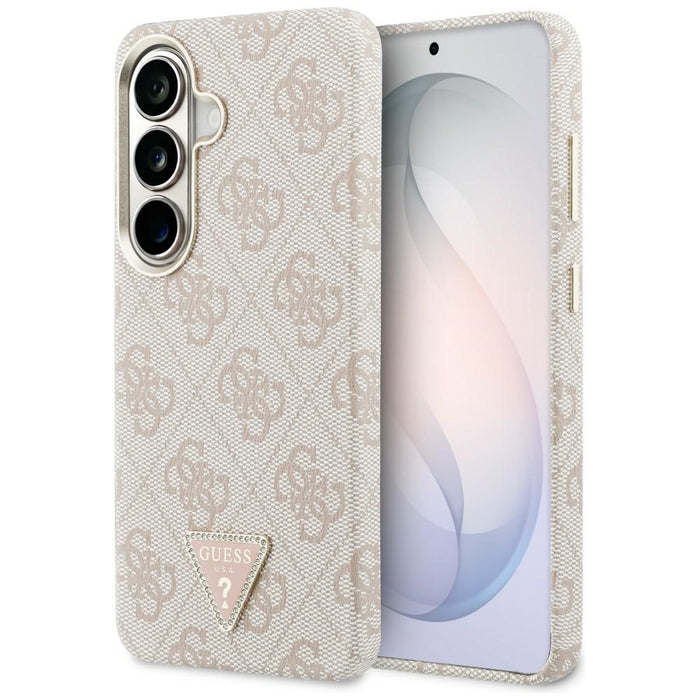 Калъф Guess 4G Triangle Logo MagSafe за Samsung Galaxy S26 - розов
