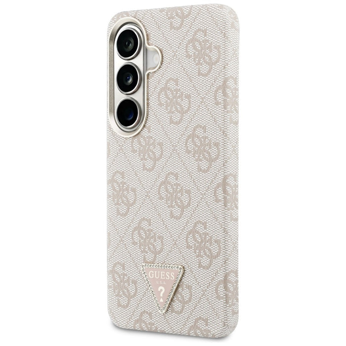 Калъф Guess 4G Triangle Logo MagSafe за Samsung Galaxy S26 - розов