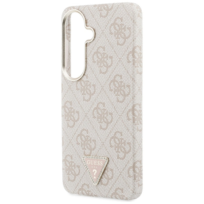 Калъф Guess 4G Triangle Logo MagSafe за Samsung Galaxy S26 - розов