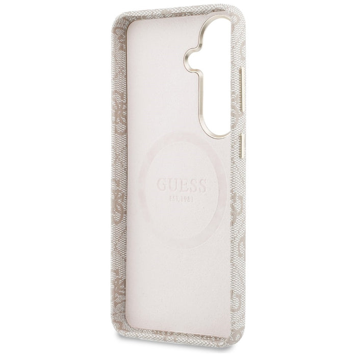 Калъф Guess 4G Triangle Logo MagSafe за Samsung Galaxy S26 - розов