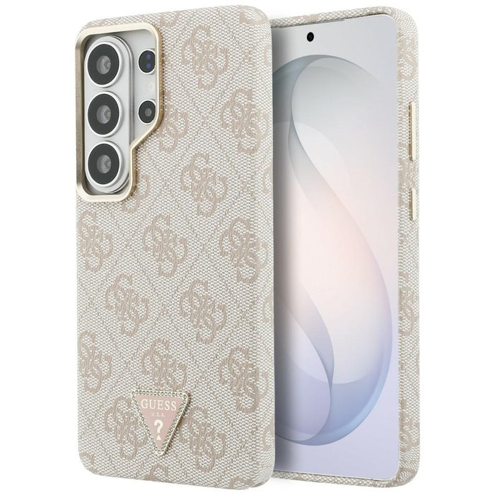 Калъф Guess 4G с триъгълно лого MagSafe за Samsung Galaxy S26 Ultra - розов