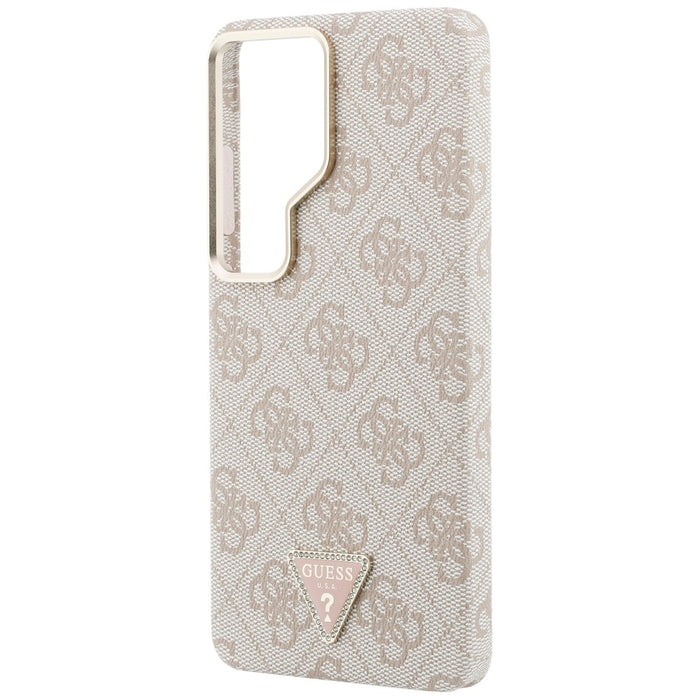 Калъф Guess 4G с триъгълно лого MagSafe за Samsung Galaxy S26 Ultra - розов