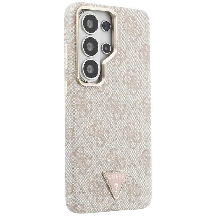 Калъф Guess 4G с триъгълно лого MagSafe за Samsung Galaxy S26 Ultra - розов