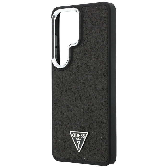 Калъф Guess Fixed Glitter Triangle MagSafe за Samsung Galaxy S26 Ultra - черен
