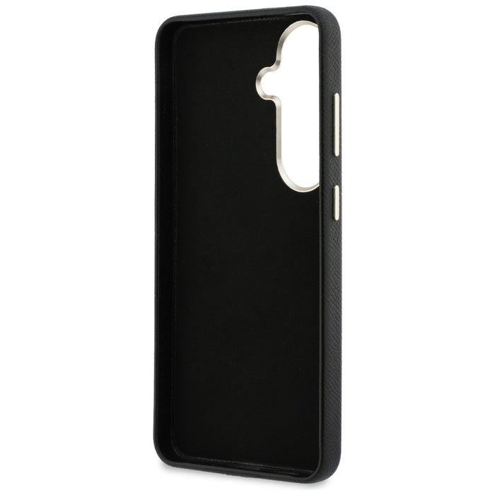 Кейс Guess Grained Big 4G Metal Logo за Samsung Galaxy S26 - черен